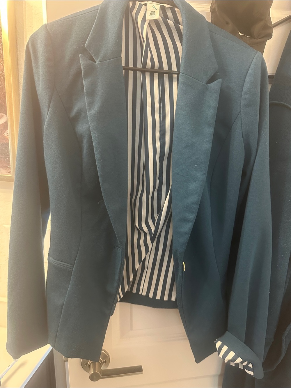 White House Black Market Teal Women's Blazer